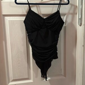 Express black body contour bodysuit